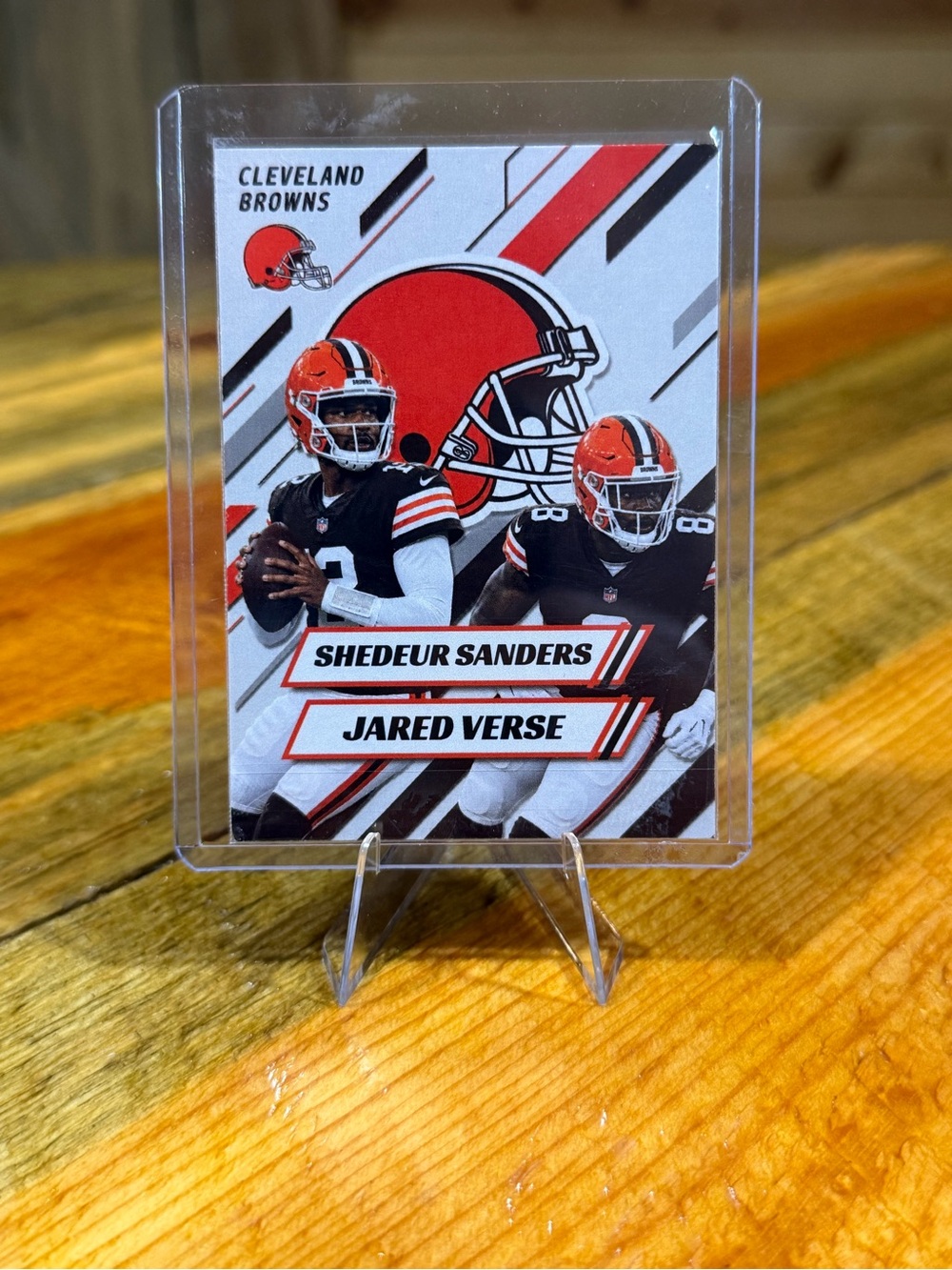 Shedeur Sanders / Jared Verse Cleveland Browns Custom Football Card